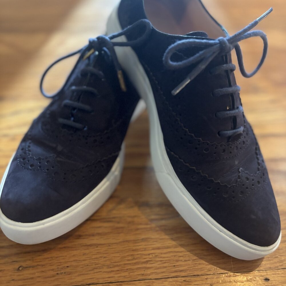 Kate Spade 'Catlyn' Suede Oxford Sneakers Navy